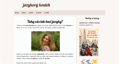 Desktop Screenshot of jazykovy-koutek.cz